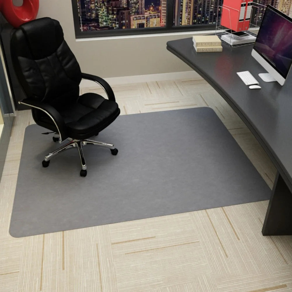 Anti-Slip Office Chair Mat – Polyester Floor Protection 90x140cm Office Chair Mat Richie's Light Grey 90x140cm