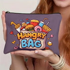 Food-Themed Makeup Bag | Canvas Travel Cosmetic Organizer Pouch Travel Cosmetic Bag Richie's