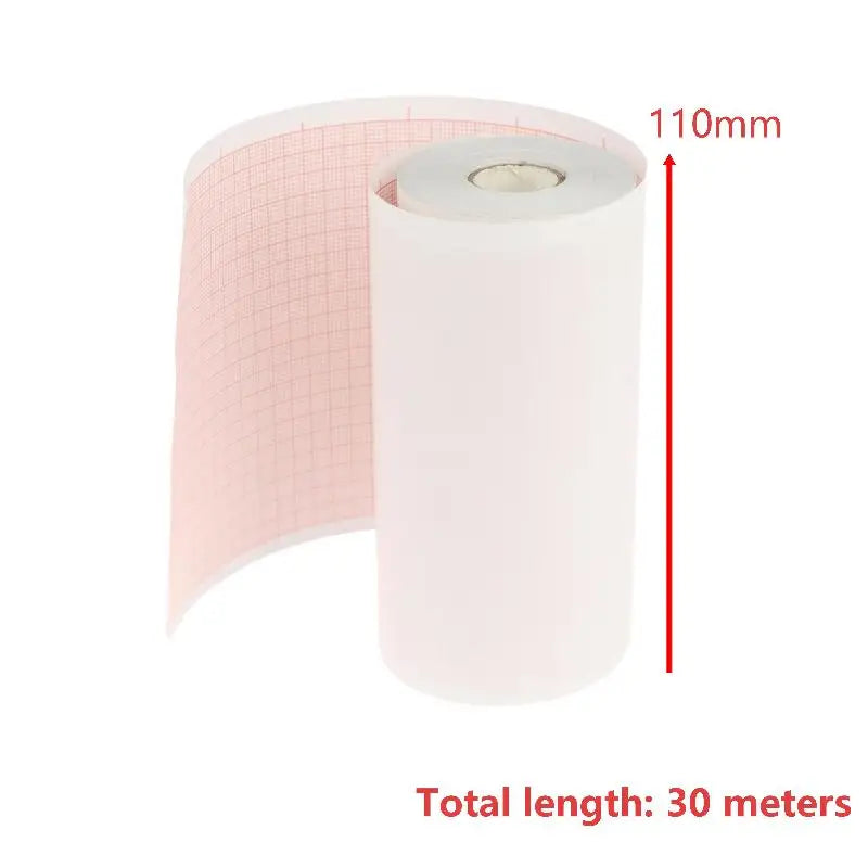 Thermal ECG Printer Paper Roll – Clear Grid 50/63/80/110mm ECG Printer Paper Richie's A4 110x30