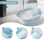 2-in-1 Washboard Basin Large Plastic Laundry Tub Hand Washing Laundry Washboard Tub Richie's