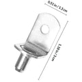 40Pcs L-Shape Shelf Support Clips Cold Rolled Steel Cabinet Pins Shelf Support Clips Richie's other Silver China Mainland