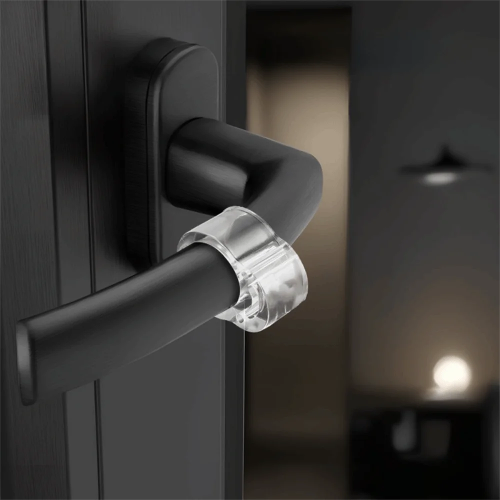 Silicone Door Handle Bumper – No-Drill Wall Protector Ring Door Handle Bumper Richie's 1 Hole Clear