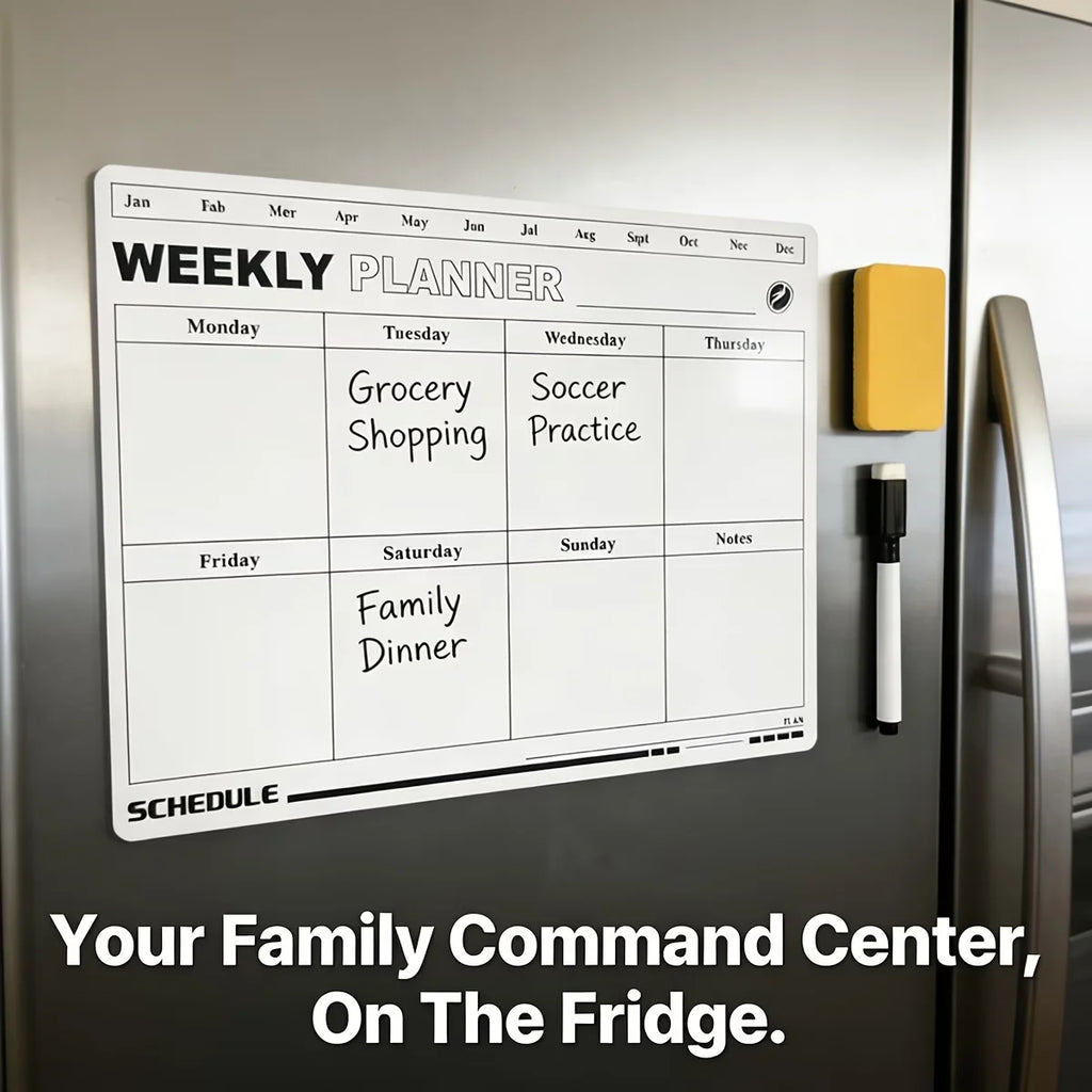 Magnetic Weekly Planner Whiteboard | Erasable Schedule Board Whiteboard Planner Richie's Default Title
