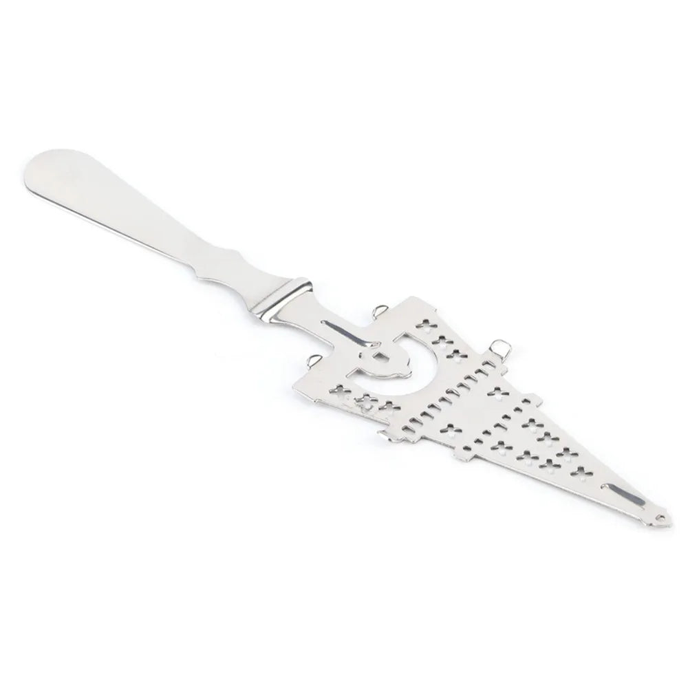 Stainless Steel Absinthe Spoon – Sugar Cube Slotted Strainer Absinthe Bar Spoon Richie's