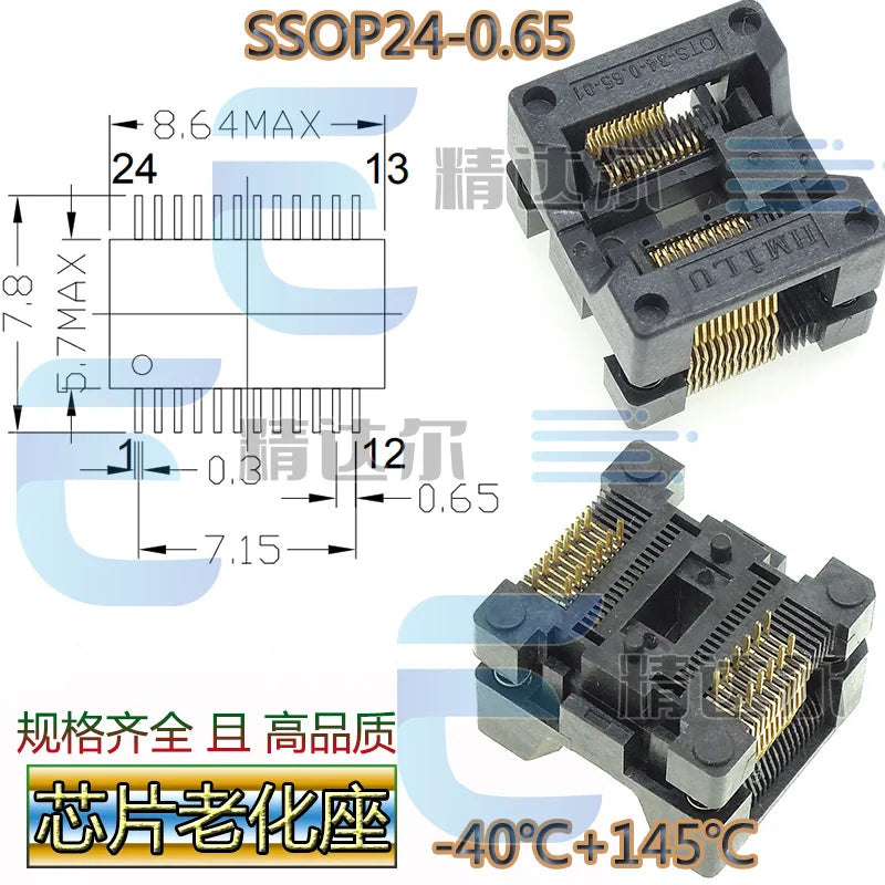 SOP TSSOP Programmer Adapter Socket 150–300MIL | Bare Socket