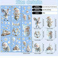 9-Sheet Reusable Christmas Window Clings – Static Cling PVC Decals Christmas Window Clings Richie's 9 sheets