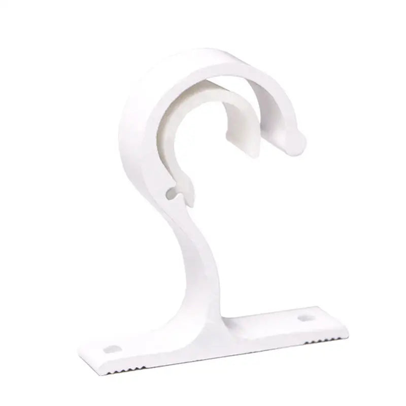 Curtain Rod Brackets & Wall Hook Clips – Aluminum Alloy Curtain Rod Brackets Richie's White 1PC