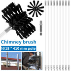 Chimney & Dryer Vent Cleaning Brush Kit – 100/150mm Extendable Vent Cleaning Brush Richie's