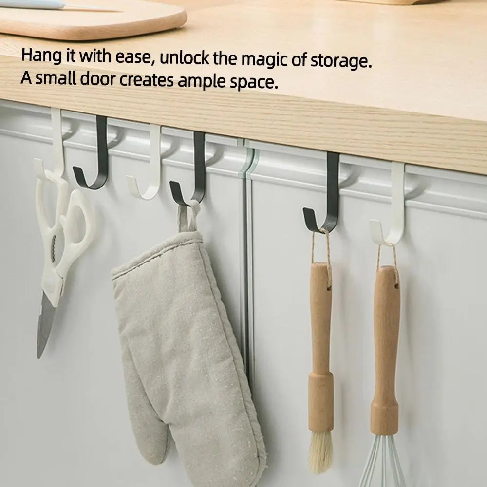 No-Drill Stainless Steel Over Cabinet Door Hook – J-Shape Cabinet Door Hook Richie's