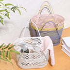 PP Hollow Bathroom Storage Basket – Large Capacity Laundry Hamper Bathroom Storage Basket Richie's