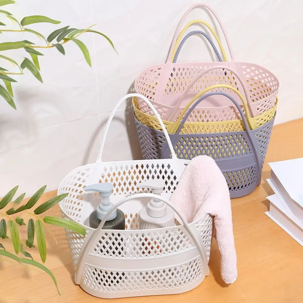 PP Hollow Bathroom Storage Basket – Large Capacity Laundry Hamper Bathroom Storage Basket Richie's
