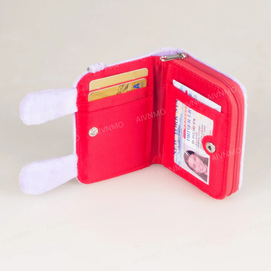 3D Plush Tri-Fold Wallet – Card Holder, Coin Purse & ID Window Tri-Fold Wallet Richie's