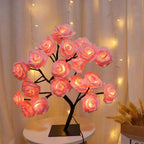 USB Rose Flower Tree LED Table Lamp | Warm Holiday Decor LED Decorative Lamp Richie's