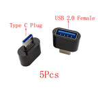 5-Pack USB Type-C & Micro USB OTG Adapter – USB 2.0 USB OTG Adapter Richie's BK Type C to USB