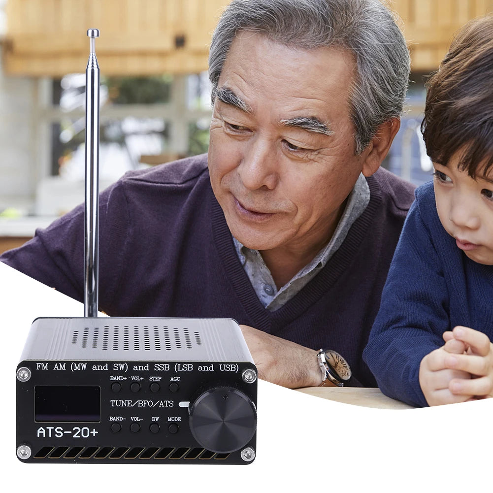 ATS-20+ Si4732 Full Band Radio Receiver FM AM SW SSB OLED Portable Radio Receiver Richie's
