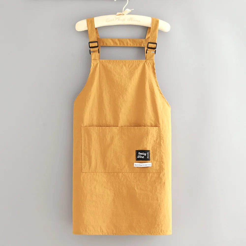 Professional Barber Apron – Waterproof Canvas Work Apron Work Apron Richie's Yellow-Long