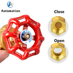 Brass Gate Valve Female Thread 1/8–1-1/4" Water Switch Valve Brass Gate Valve Richie's