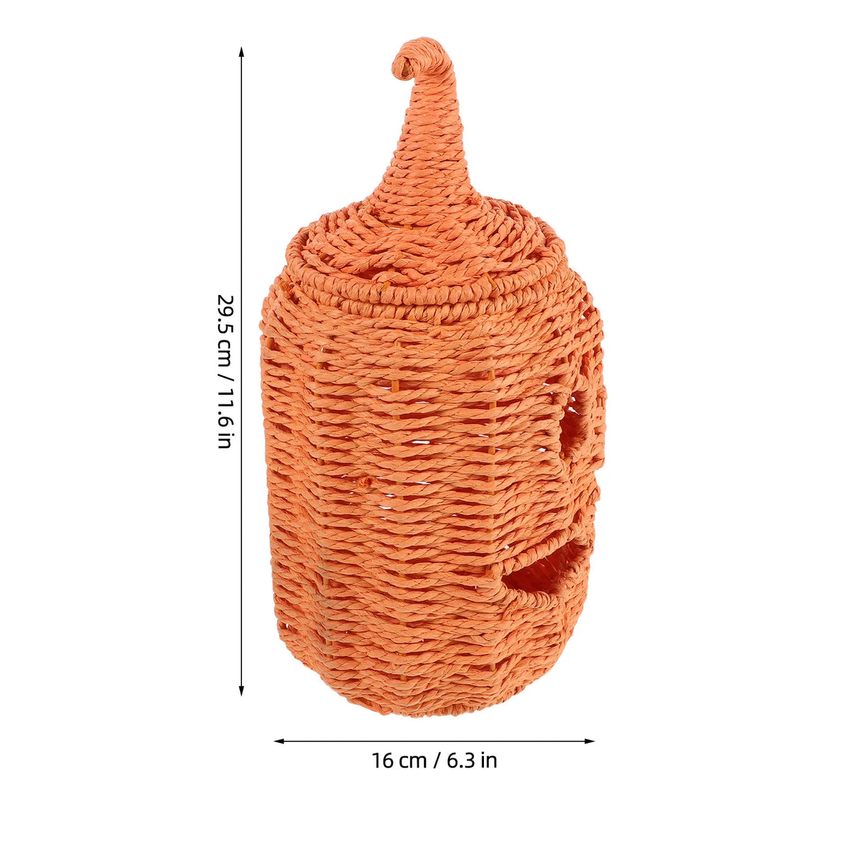 Woven Pumpkin Lampshade | Basket Weave Jack O Lantern Cover Halloween Lamp Shade Richie's