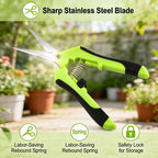 Garden Bypass Pruning Shears – Compact Trimming Scissors Pruning Shears Richie's