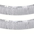 2Pcs 3m Metallic Foil Fringe Curtain Party Table Skirt Decor Party Fringe Curtain Richie's Silver 2pcs