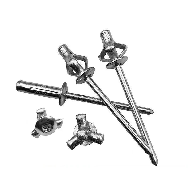 50pcs Aluminium Large Flange Blind Rivets 3.2 4.0 4.8mm Blind Rivets Richie's 50pcs 4.0x25mm