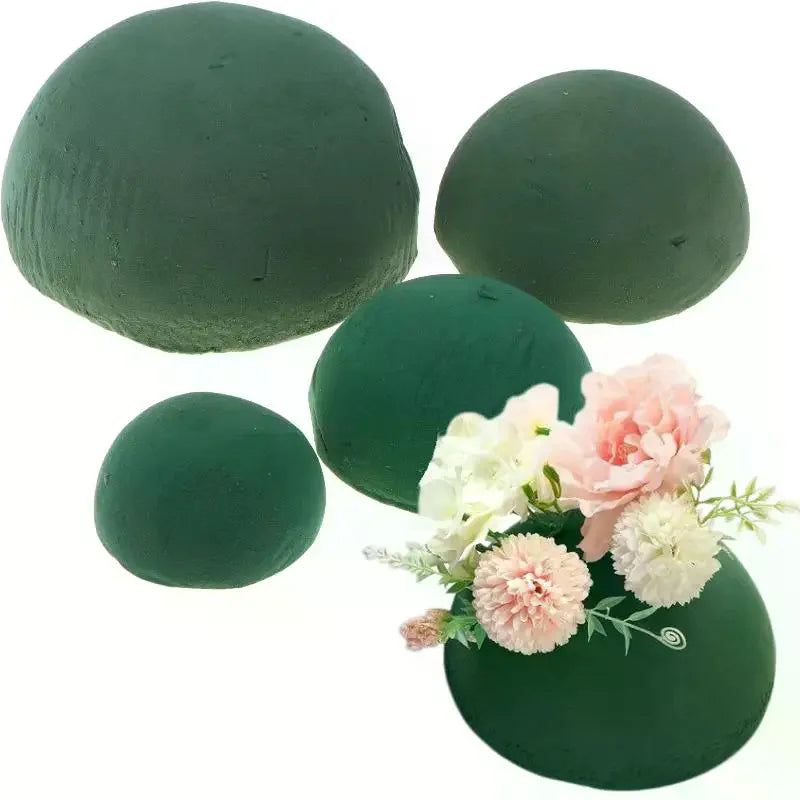 Green Floral Foam Half Ball – Dry Flower Holder Block Floral Foam Block Richie's