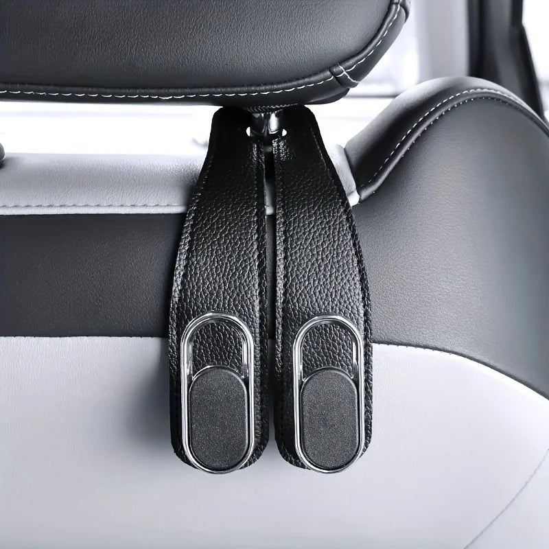 Universal Car Seat Back Hook – Heavy-Duty PVC Organizer Car Seat Back Hook Richie's Black 1pc