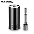 Universal Socket Wrench Set with Extension Rod & Drill Adapter Socket Wrench Set Richie's black