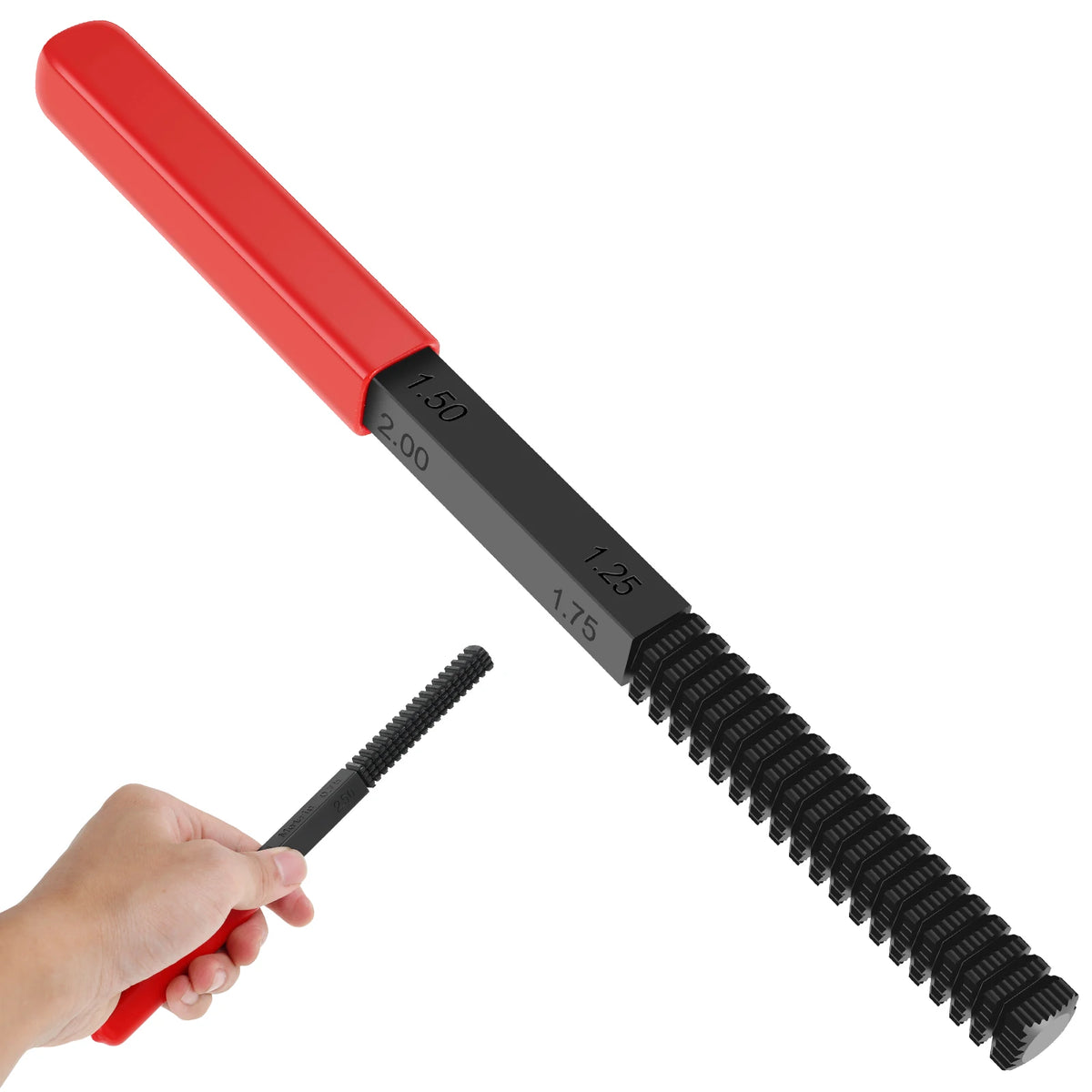 Toorise Metric Thread Repair File – 8-Pitch Steel Restorer Thread Repair File Richie's