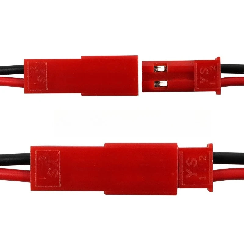 10Pcs 2-Pin JST Plug Connector Male Female Wire 10–30cm JST Wire Connector Richie's