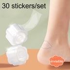 30-Piece Silicone Heel Pads & Anti-Abrasion Shoe Stickers Silicone Heel Pads Richie's transparent 1set