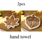 Fall Hand Towels – Maple Leaf & Acorn Kitchen & Bath Décor Decorative Hand Towels Richie's Mixed 2pcs