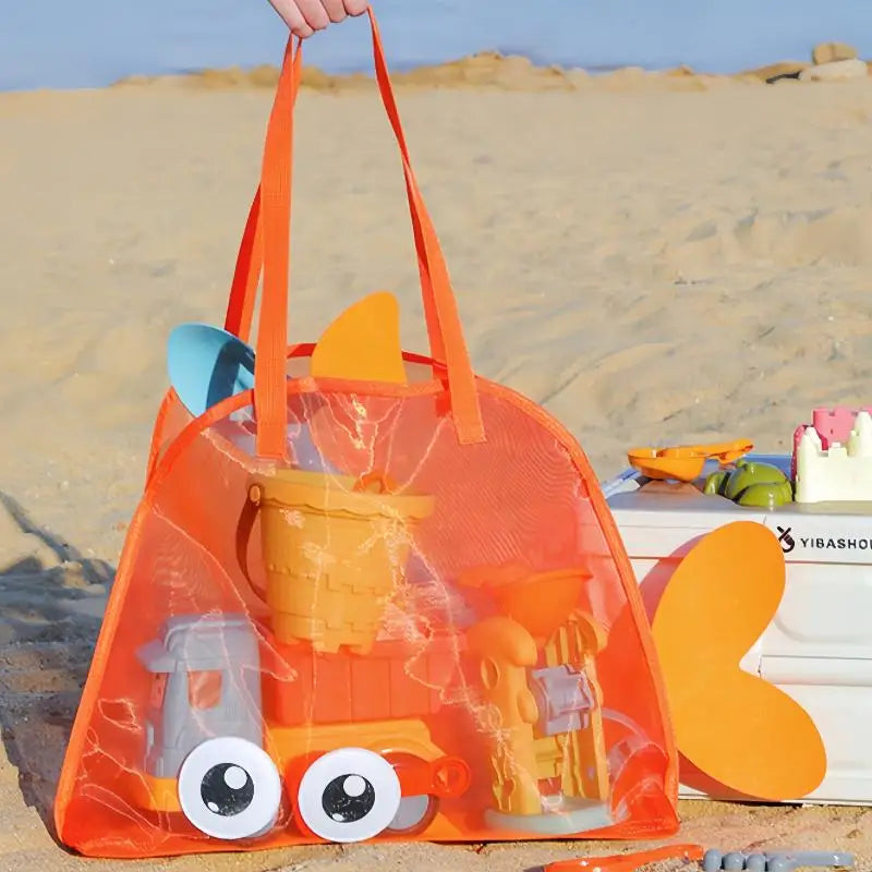 Large Mesh Beach Toy Bag – Portable Pool & Outdoor Organizer Mesh Storage Bag Richie's