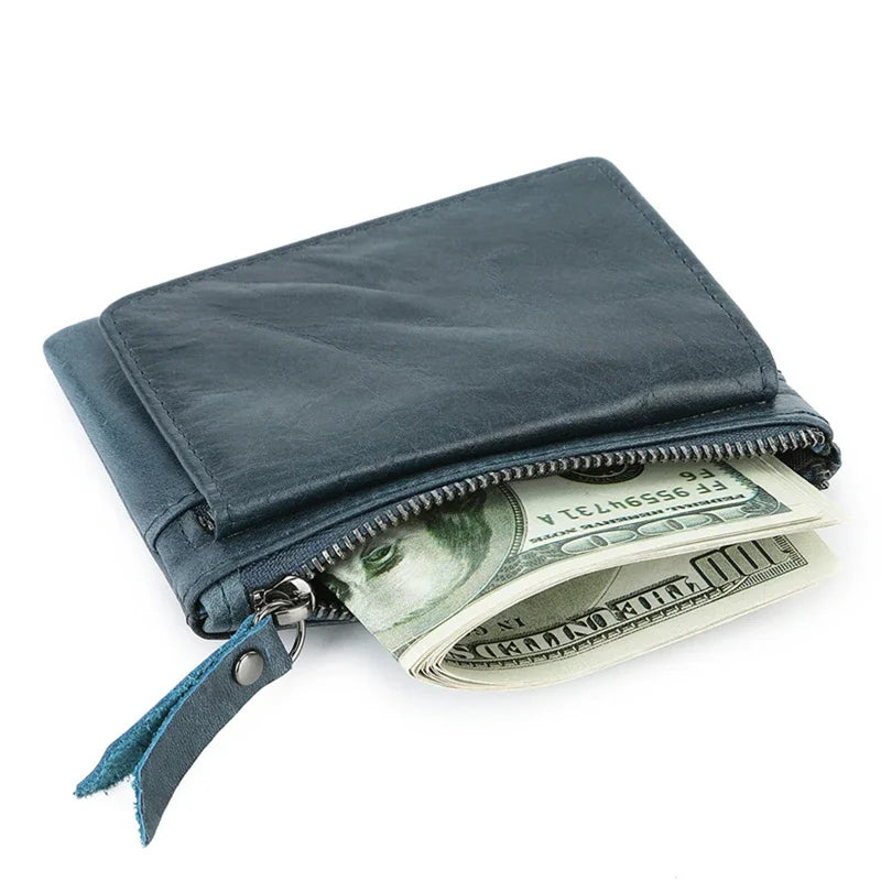 Genuine Leather Women's Card Holder Money Clip Wallet Leather Wallet Richie's