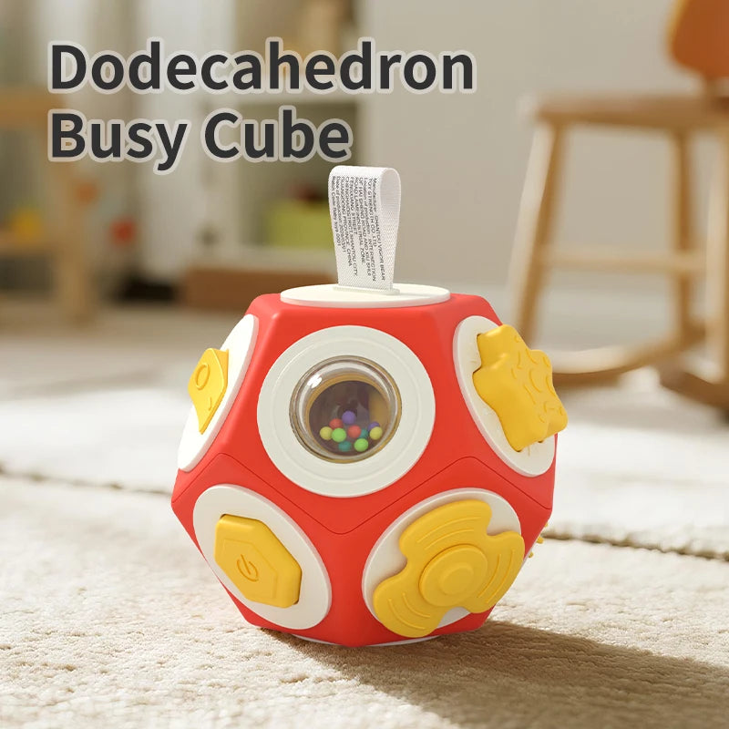 Sensory Dodecahedron Grasping Ball – Baby Learning Toy 0–3Y Baby Sensory Toy Richie's