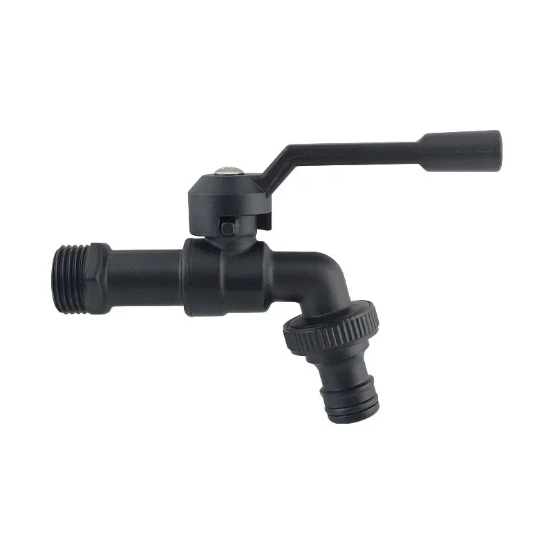 Black Brass Dual Outlet Anti-Freeze Outdoor Garden Faucet 1/2" Outdoor Garden Faucet Richie's DN15 Single effluen