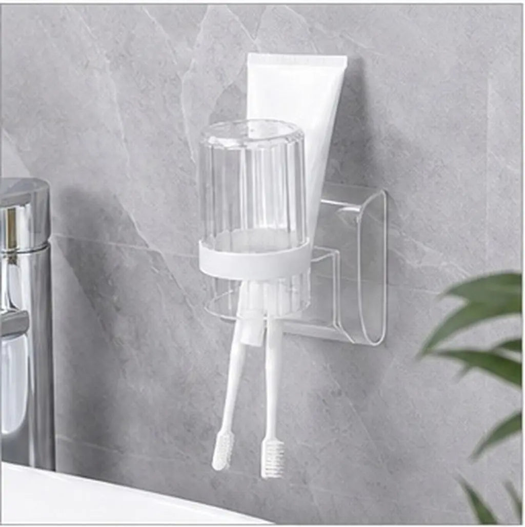 Wall Mounted Toothbrush Holder Set – Suction Cup, No Drill Toothbrush Holder Richie's