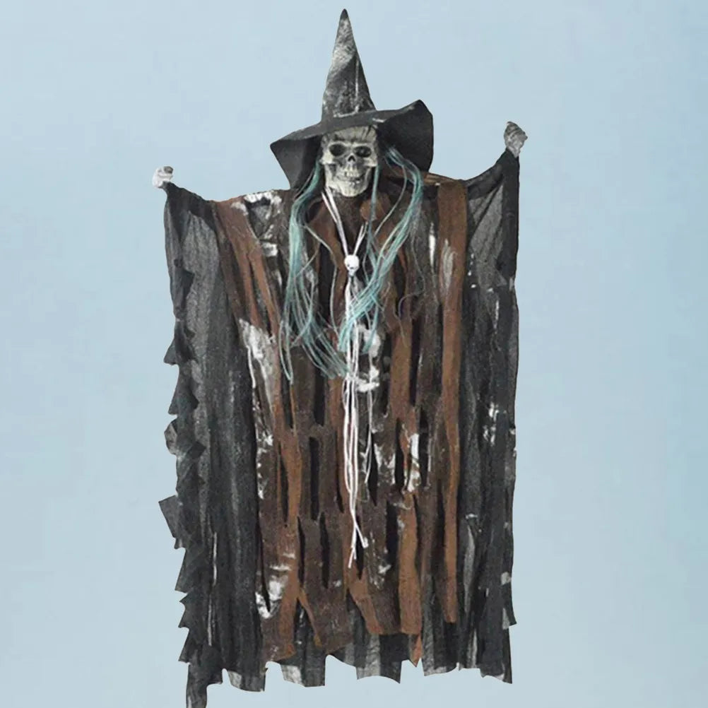 Voice-Activated Hanging Ghost Halloween Prop Moving Wings Halloween Ghost Prop Richie's