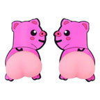 3D Cartoon Pig & Puppy Silicone Stickers – Anti-Collision Decals Decorative Stickers Richie's pig