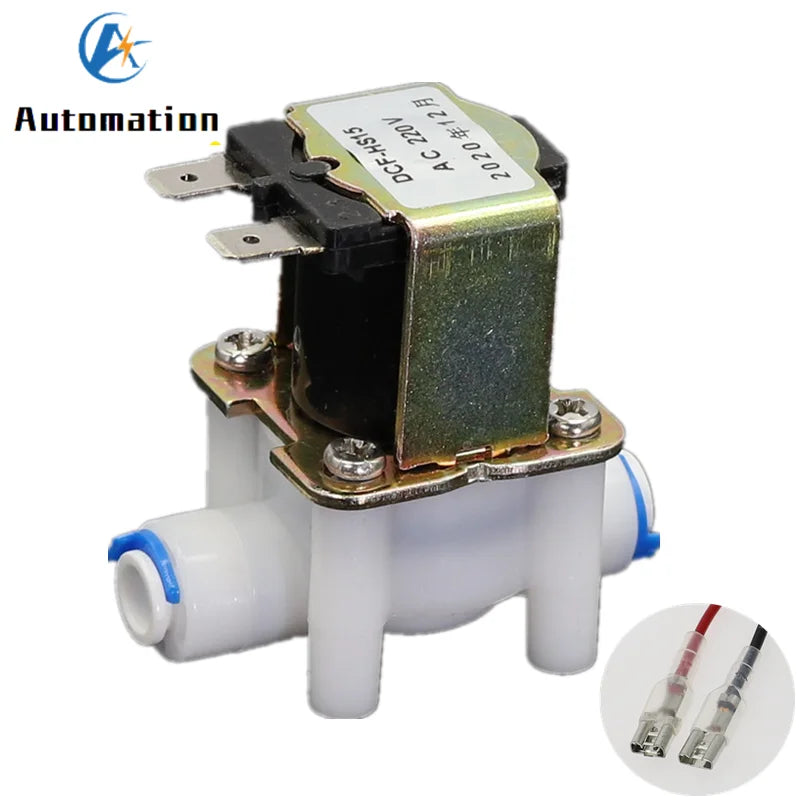 Solenoid Valve RO Water Purifier DC 12V 24V AC 220V 1/4" N/C N/O Solenoid Water Valve Richie's Normally Open 24V Non-pressure Type
