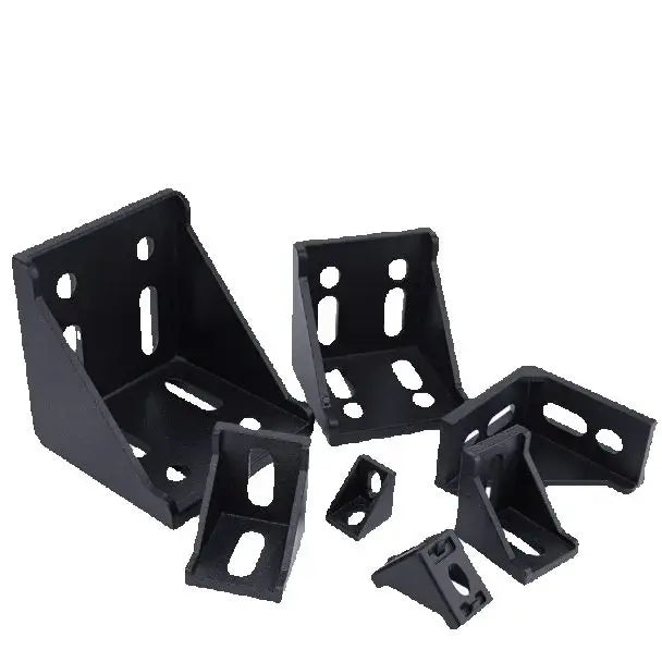 Black Aluminum Profile Corner Brackets 90° – 2020 to 6060 Corner Bracket Richie's