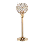 Gold Crystal Tealight Candle Holder – Festive Home Decor Candle Holder Richie's Gold 27cm