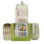 Large Waterproof Hanging Travel Toiletry & Cosmetic Bag Travel Toiletry Bag Richie's green
