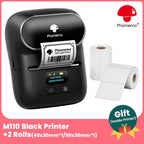 Phomemo M110 Bluetooth Thermal Label Maker | Portable Mini Printer Thermal Label Printer Richie's BK-2 rolls