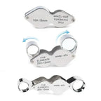 10x/20x Foldable Pocket Loupe Magnifier | Jeweler's Triplet Tool Jeweler's Loupe Magnifier Richie's
