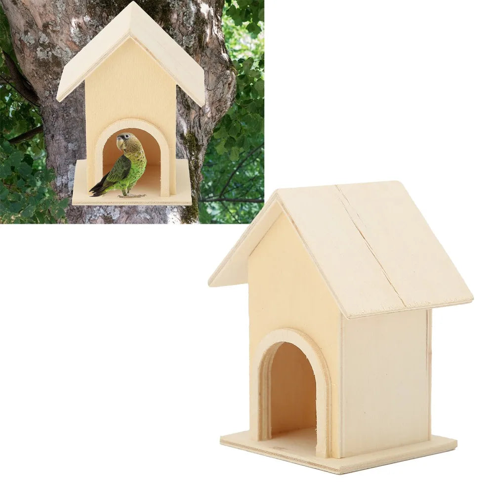 5-Pack Wooden Birdhouses – DIY Bird Feeder Patio Décor Wooden Birdhouse Set Richie's