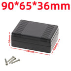 ABS Plastic Waterproof Electronic Project Box Enclosure Case Electronic Enclosure Box Richie's 90x65x36mm-black