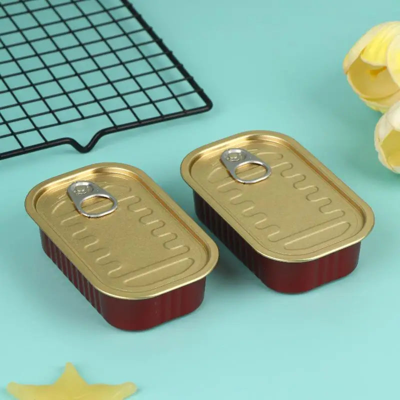 2-Pack Mini Rectangular Tin Box with Pull Ring Lid | Storage Mini Tin Storage Box Richie's A2
