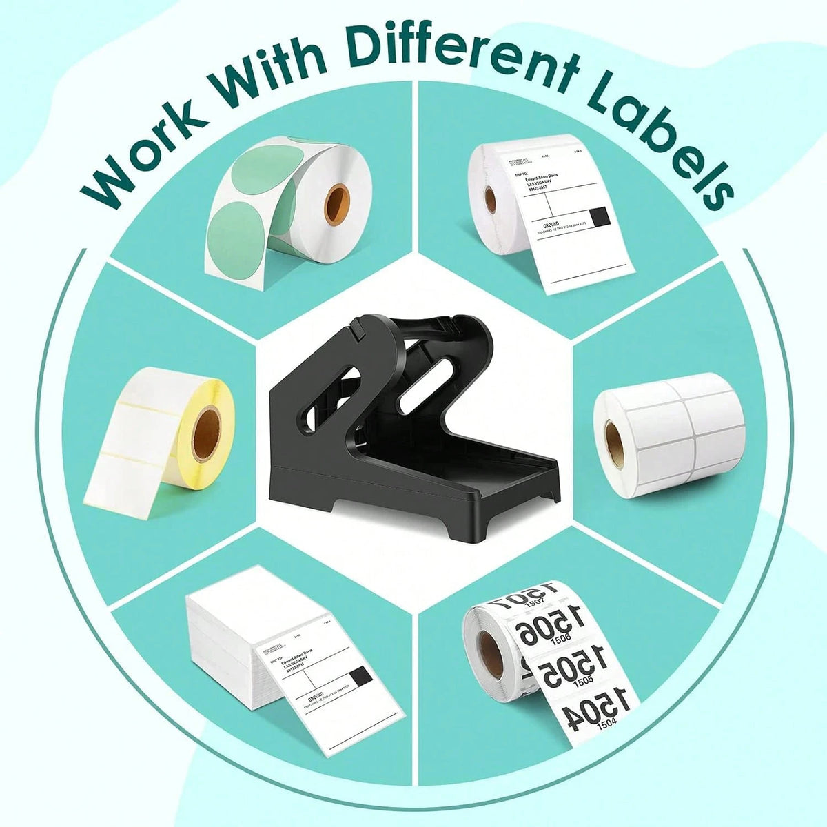 Marklife Desktop Thermal Label Holder Stand – Roll & Fanfold Label Holder Stand Richie's