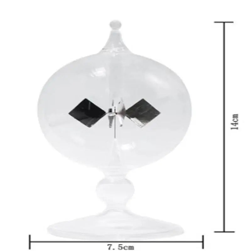 Crookes Radiometer Solar Light Vane Spinning Glass Globe Science Instrument Richie's 1set